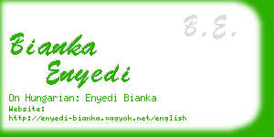 bianka enyedi business card